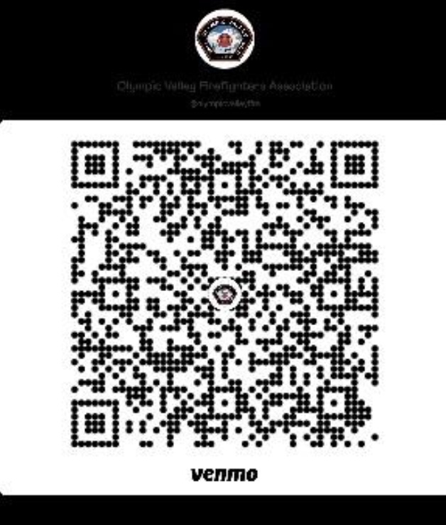 Olympic Valley Firefighters Association Venmo QR Code